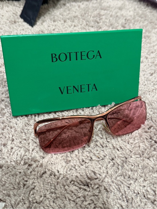 Bottega Veneta Accessories - Bottega Veneta Square-Frame Metal Sunglasses women pink